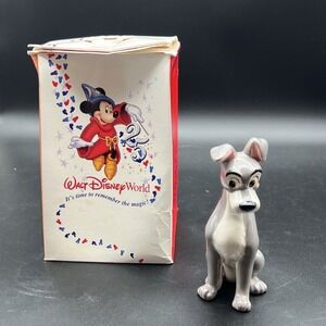 Vintage Disney Tramp from Lady & the Tramp Figurine 6" With 25th Anniversary Box